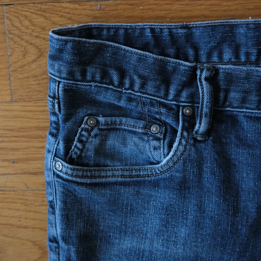 AllSaints Razor Jeans Mens Blue Dark Wash Skinny Fit Indie Sleaze W30 Slim Style